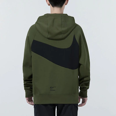 나이키 스포츠웨어 스우시 테크 플리스 풀오버 후디 아미 그린 DD8223-326 Details for 나이키 스포츠웨어 스우시 테크 플리스 풀오버 후디 아미 그린 DD8223-326