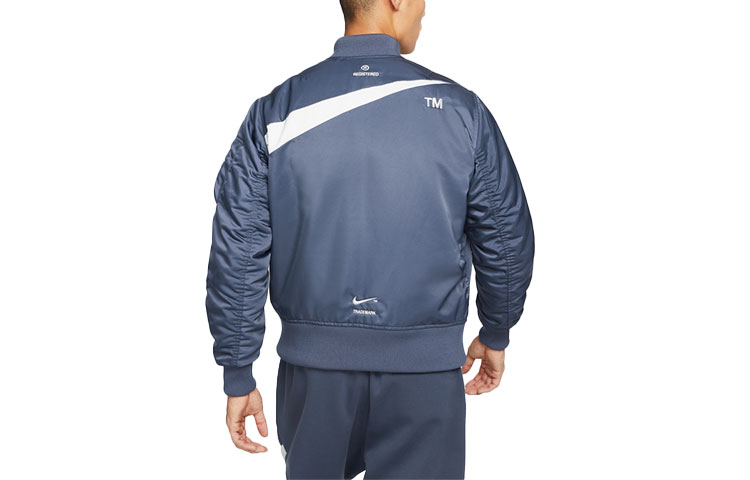 Purchase Nike 運動風 Swoosh Therma-FIT 雙面轟炸機外套 藍色 DD6056-437