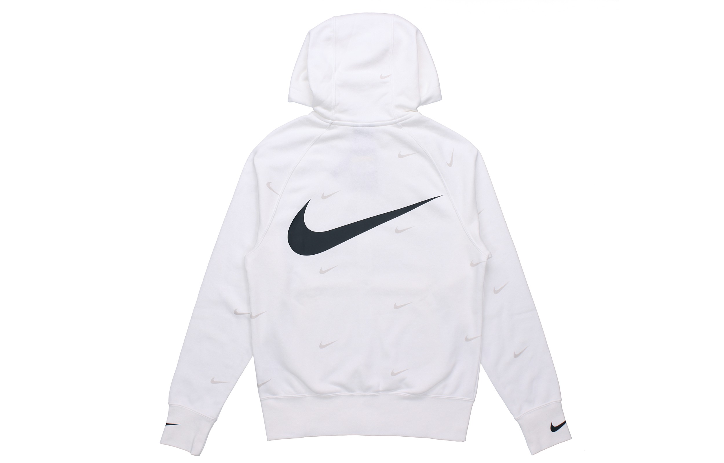 Nike Sportswear Swoosh White Fleece-Lined Windproof Training Jacket DA0083-100