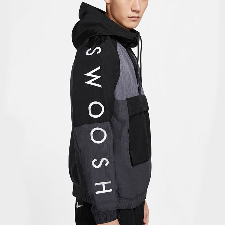 Details for Nike 運動休閒 Swoosh 長袖編織外套 黑色 休閒穿搭 DJ0477-011