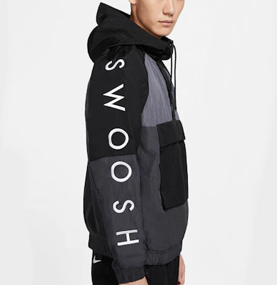 Nike 運動休閒 Swoosh 長袖編織外套 黑色 休閒穿搭 DJ0477-011 Details for Nike 運動休閒 Swoosh 長袖編織外套 黑色 休閒穿搭 DJ0477-011