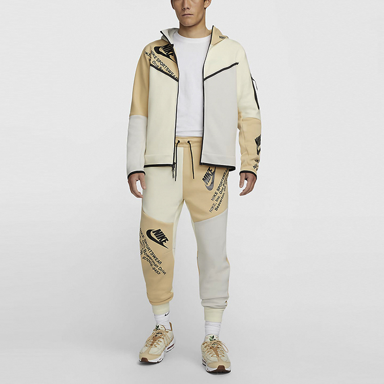 Shop Nike Sportswear Tech Fleece Full-Zip Hoodie  Ashen Slate Retro Print DM6475-072