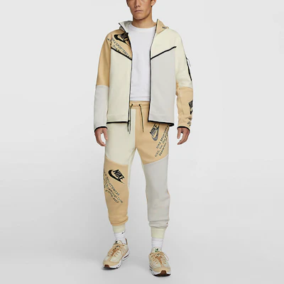 Nike Sportswear Tech Fleece Full-Zip Hoodie Ashen Slate Retro Print DM6475-072 Shop Nike Sportswear Tech Fleece Full-Zip Hoodie Ashen Slate Retro Print DM6475-072