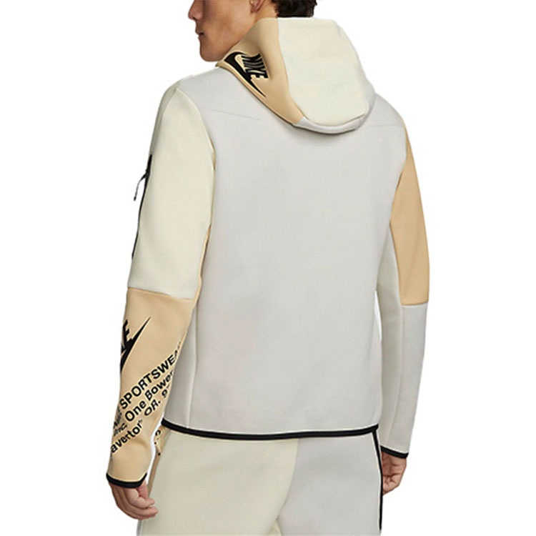 Details for Nike Sportswear Tech Fleece Full-Zip Hoodie  Ashen Slate Retro Print DM6475-072