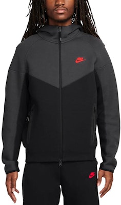 Nike Sportswear Tech Fleece Chaqueta con Capucha Negra/Gris Oscuro/Rojo Hierro FB7922-013 Buy Nike Sportswear Tech Fleece Chaqueta con Capucha Negra/Gris Oscuro/Rojo Hierro FB7922-013
