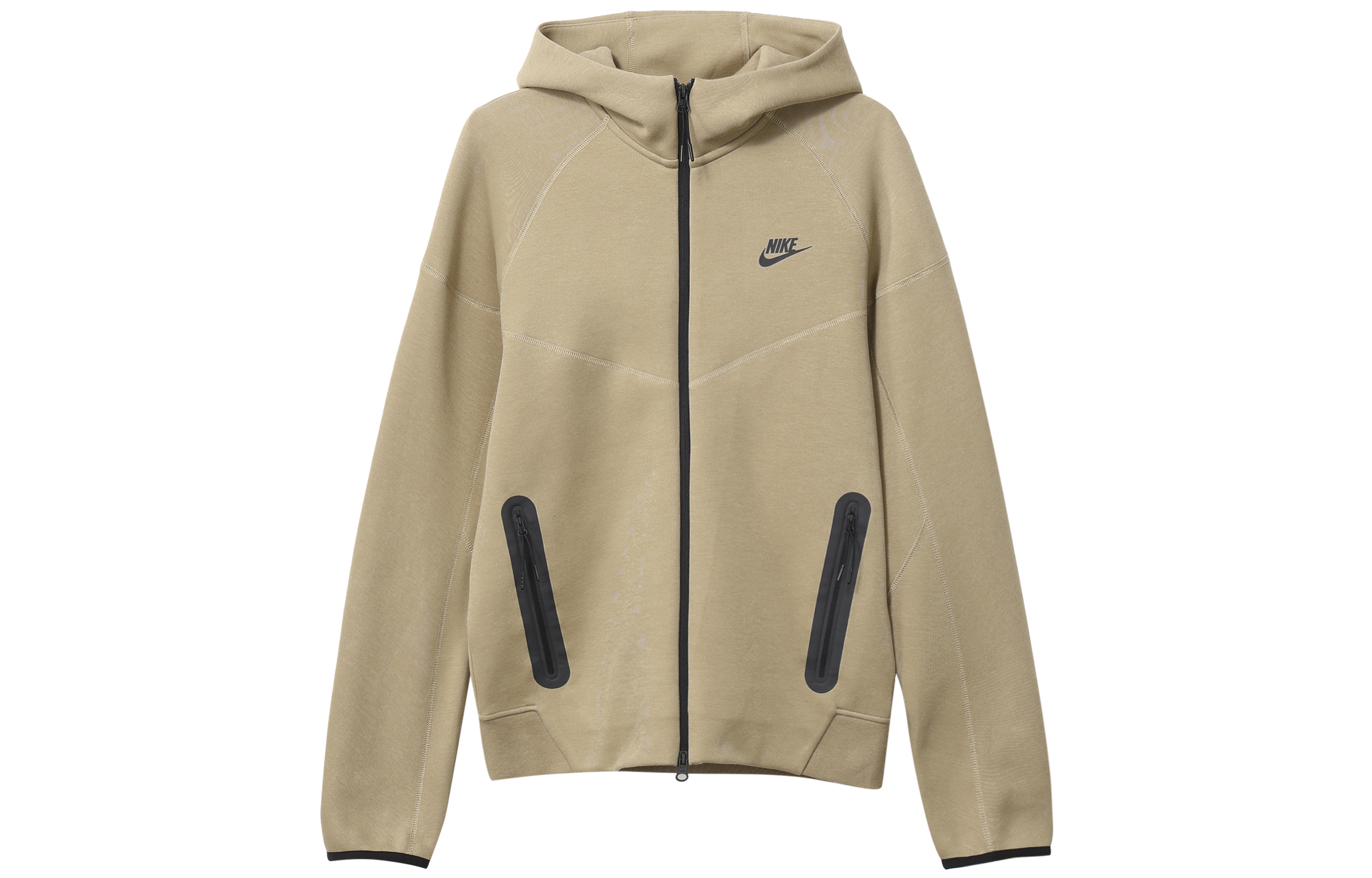 Nike Sportswear Tech Fleece Windrunner Logo Print Hooded Jacket Khaki  FB7922-247