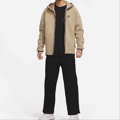 Nike Sportswear Tech Fleece Windrunner Logo Print Hooded Jacket Khaki FB7922-247 Shop Nike Sportswear Tech Fleece Windrunner Logo Print Hooded Jacket Khaki FB7922-247