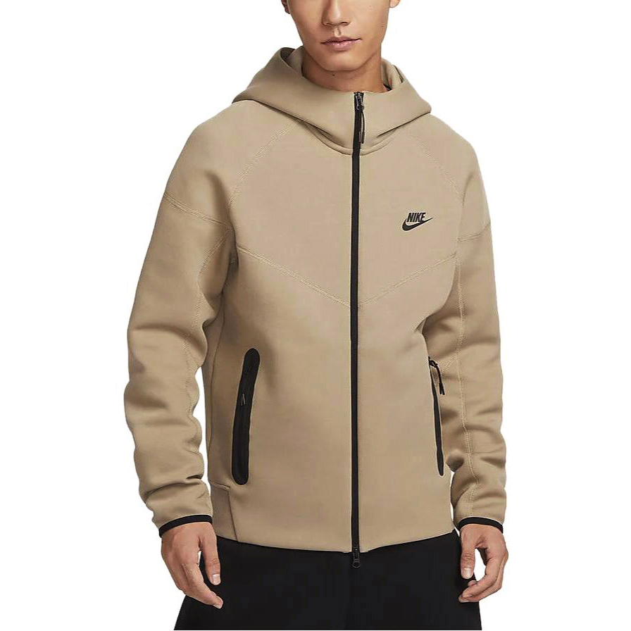 Purchase Nike Sportswear Tech Fleece Windrunner Logo Print Hooded Jacket Khaki  FB7922-247
