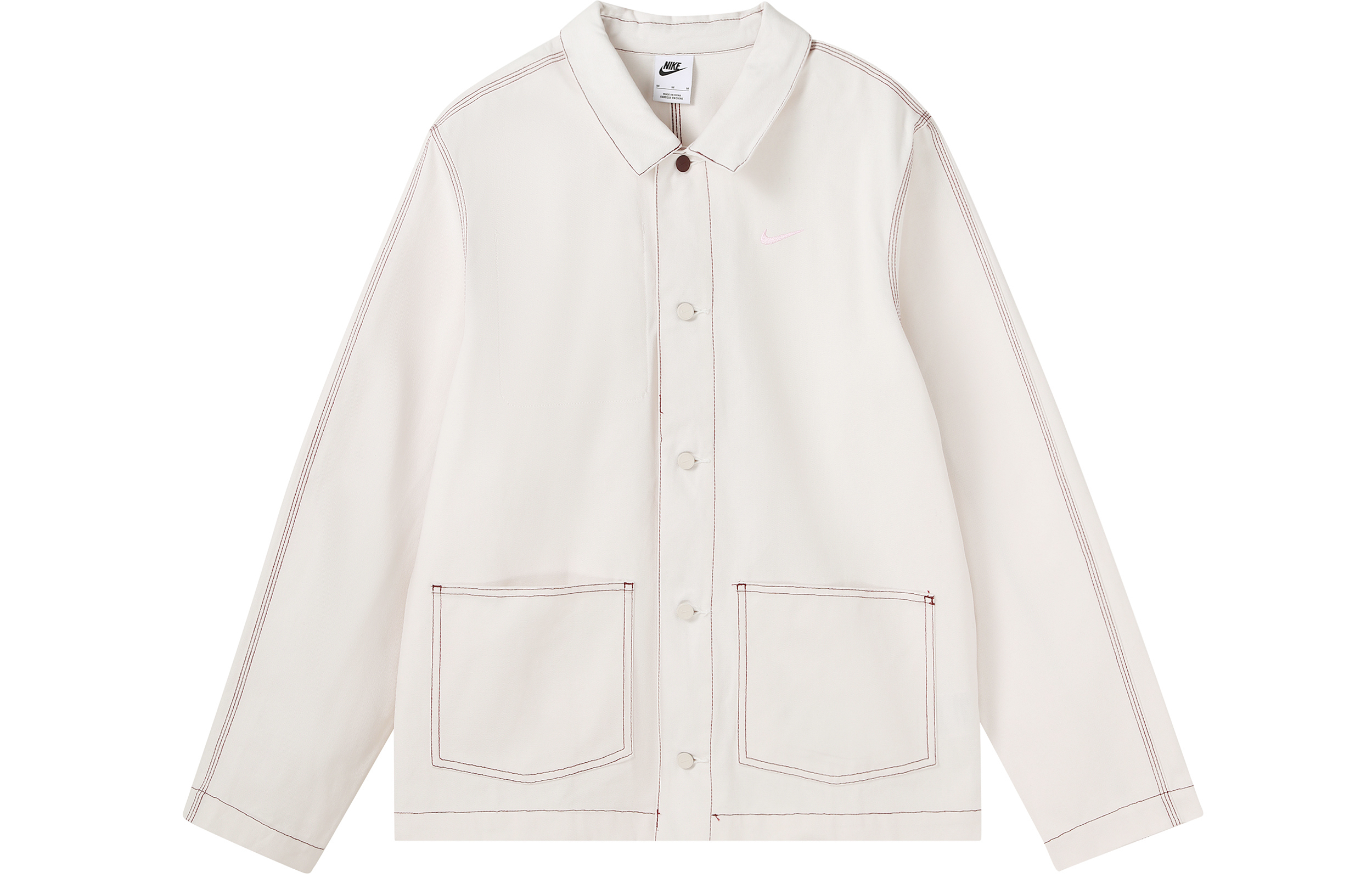 Nike Sportswear Utility Shirt Jacket Phantom Gray White FD9899-030
