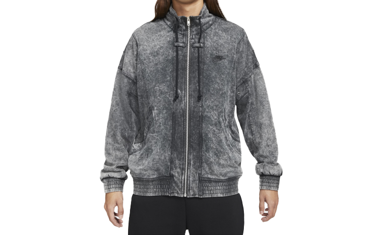 Nike Sportswear Washed Knit Jacket Black Outerwear CV4354-060