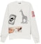 Buy Nike Sportswear White Crewneck Graffiti Print Pullover Sweatshirt CJ5055-133
