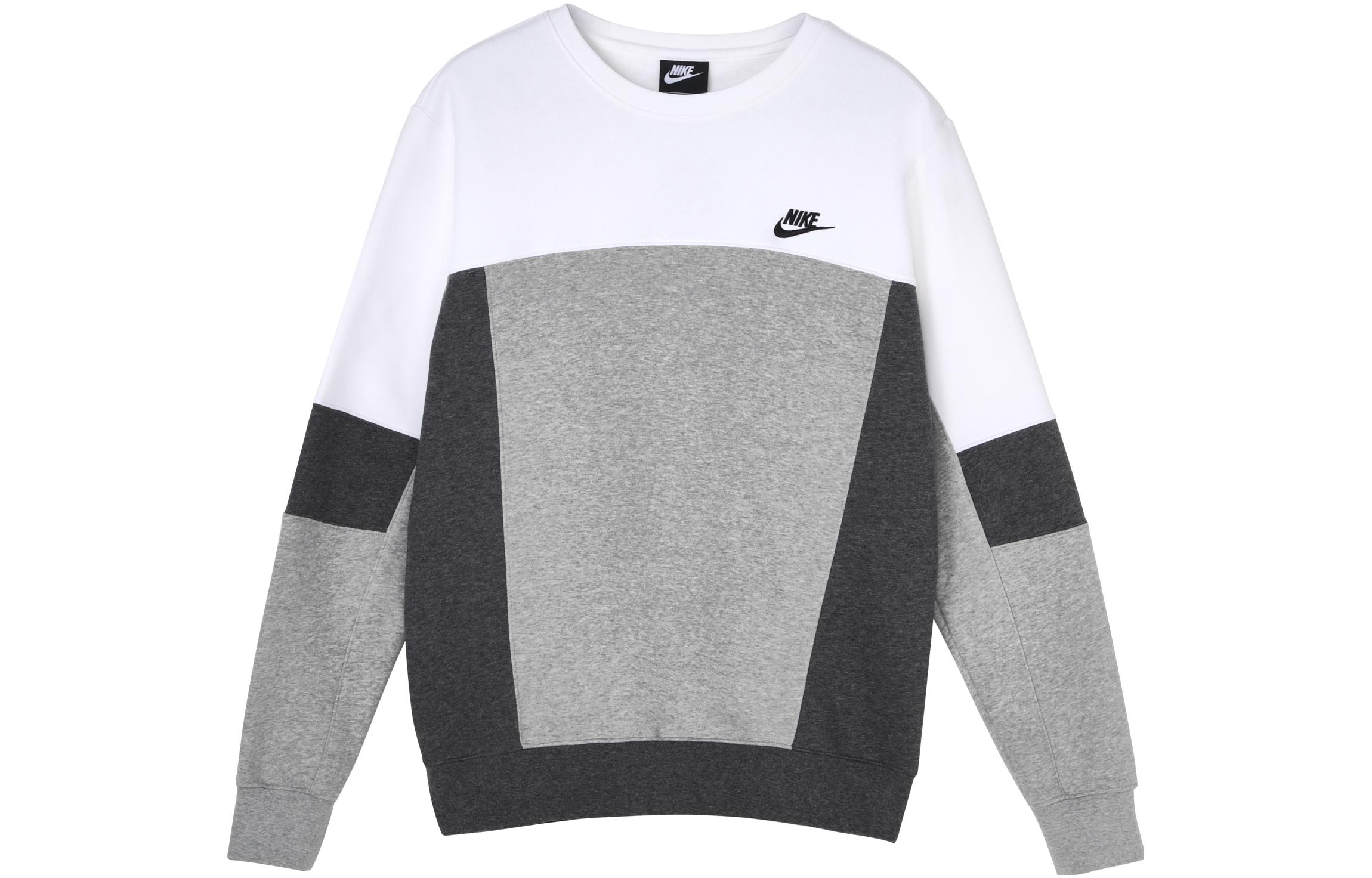 Nike Sportswear White Fleece Pullover Crewneck Sweatshirt CZ9967-100