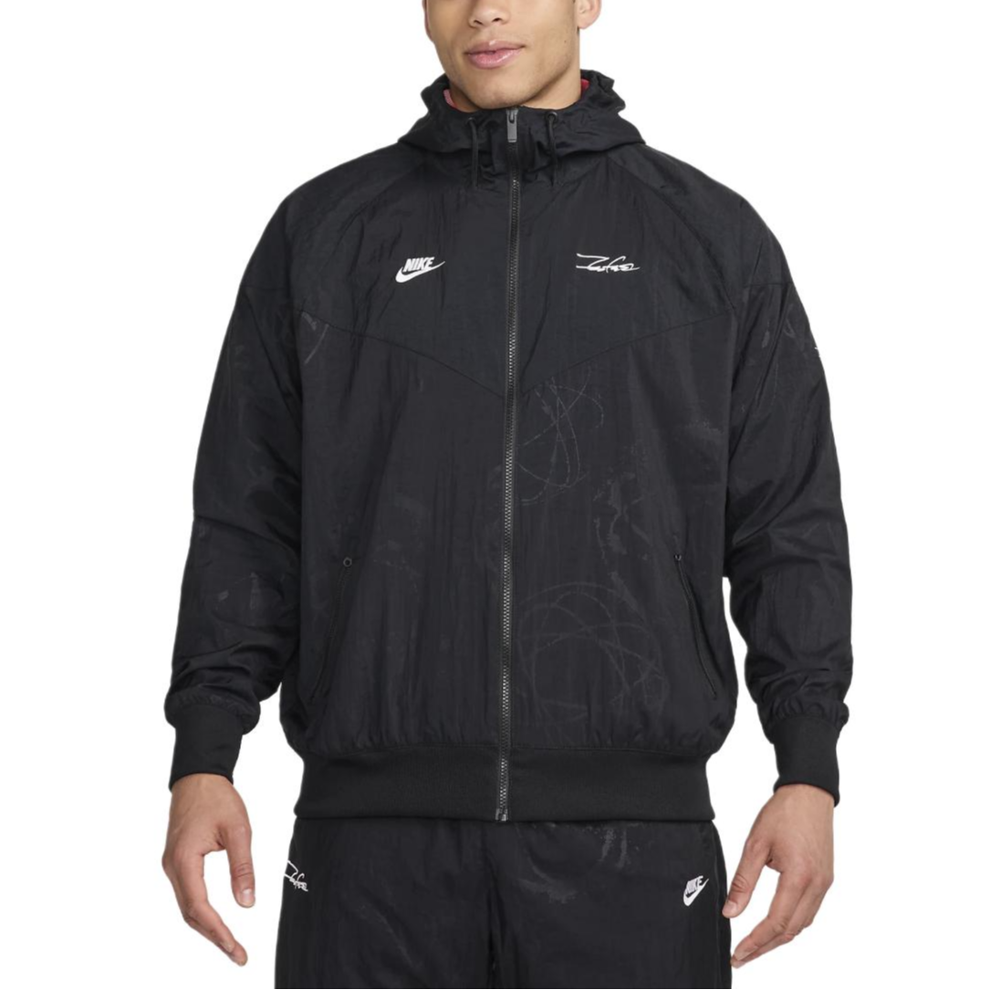 Nike Sportswear Windrunner Black Hoodie Jacket - Sweat-Wicking Comfort HF7820-010