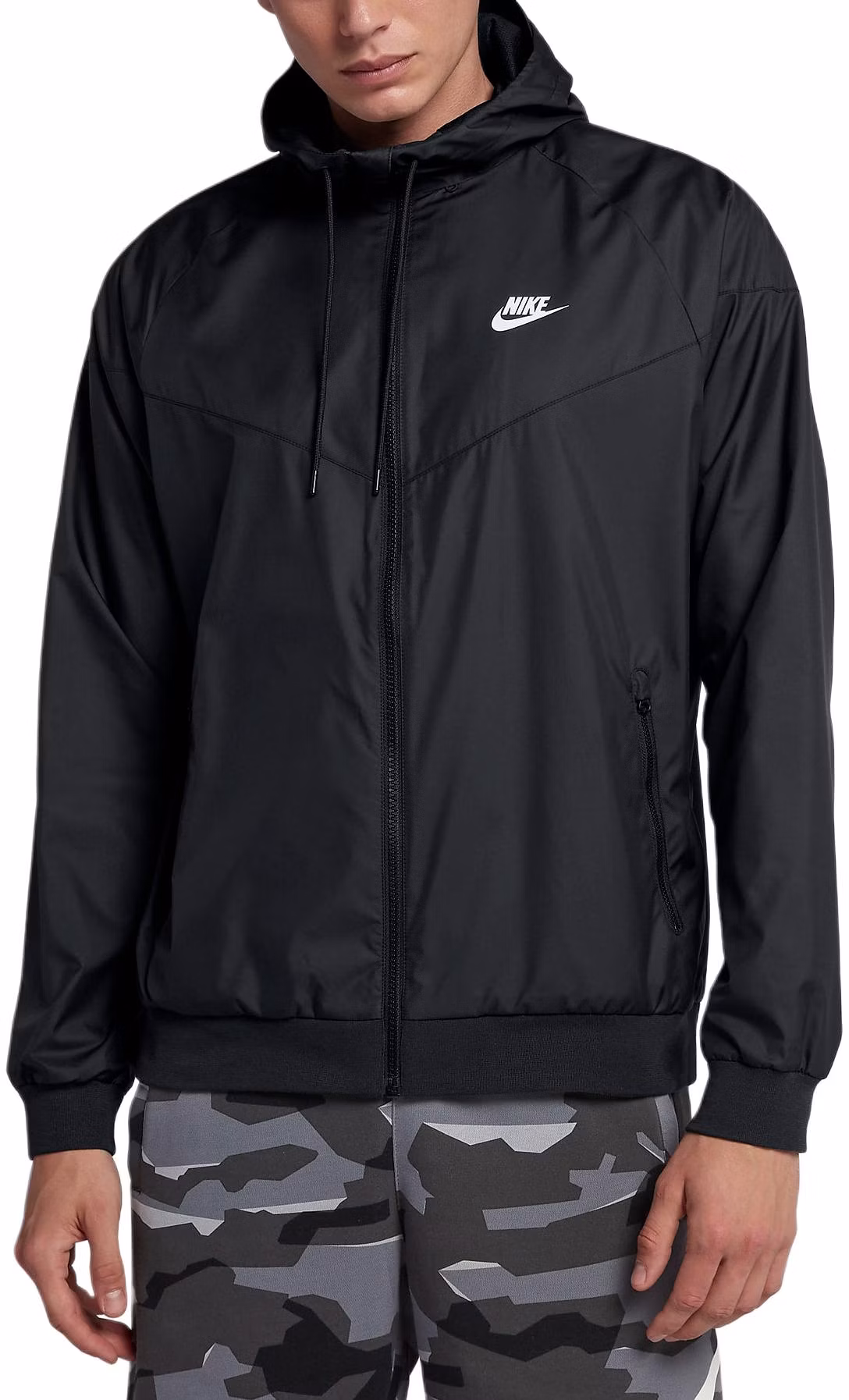 nike-sportswear-windrunner-black-logo-print-hooded-jacket-for-men-727324-010