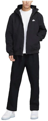 Nike Sportswear Windrunner Canvas Retro Logo Hooded Jacket Black DX0693-010 Shop Nike Sportswear Windrunner Canvas Retro Logo Hooded Jacket Black DX0693-010