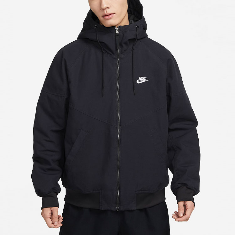 Purchase Nike Sportswear Windrunner Canvas Retro Logo Hooded Jacket Black DX0693-010
