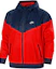 Buy Nike Sportswear Windrunner 拼接織布紅色男士訓練夾克 DA0002-657