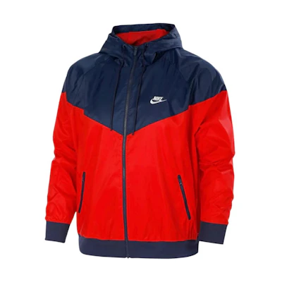 Nike Sportswear Windrunner Colorblock Woven Training Jacket Red Men’s DA0002-657