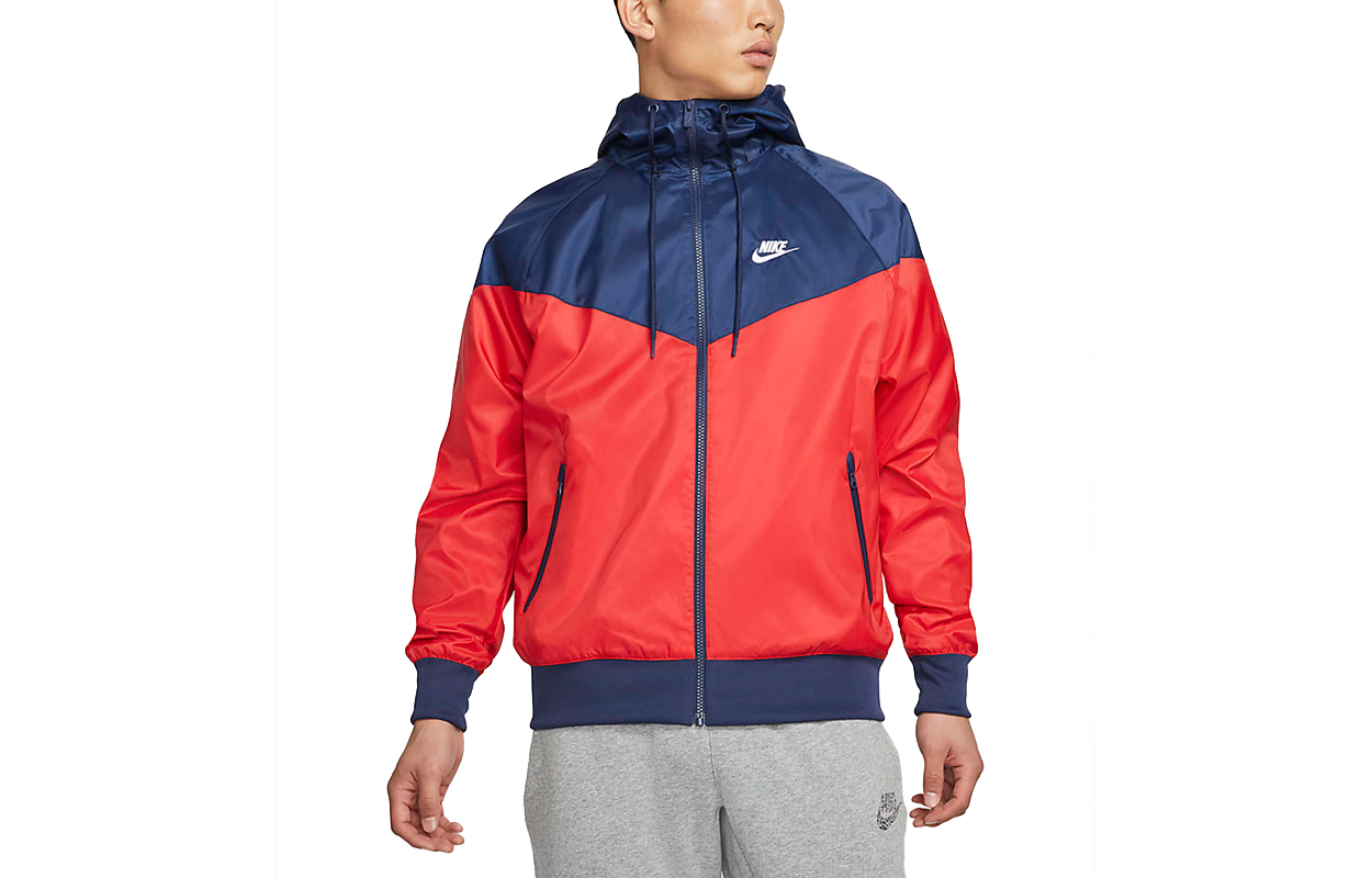 Order Nike Sportswear Windrunner 拼接織布紅色男士訓練夾克 DA0002-657