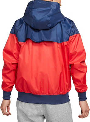 Nike Sportswear Windrunner 拼接織布紅色男士訓練夾克 DA0002-657 Lookbook Nike Sportswear Windrunner 拼接織布紅色男士訓練夾克 DA0002-657