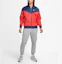 Shop Nike Sportswear Windrunner 拼接織布紅色男士訓練夾克 DA0002-657