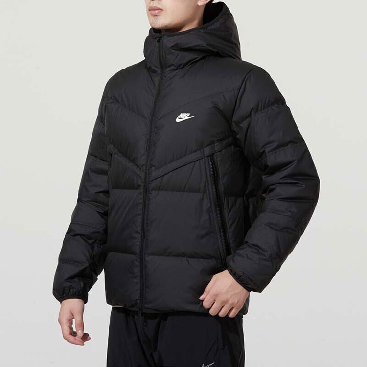 Purchase Nike Sportswear Windrunner Hooded Winter Jacket Black Casual Warm Coat DD6796-010