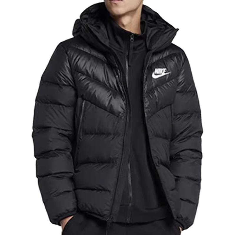 Sizing Nike Sportswear Windrunner Hooded Winter Jacket Black Casual Warm Coat DD6796-010