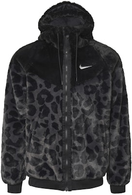 Nike Sportswear Windrunner Leopard Fleece Hoodie Jaket Hitam. DH6683-011 Buy Nike Sportswear Windrunner Leopard Fleece Hoodie Jaket Hitam. DH6683-011