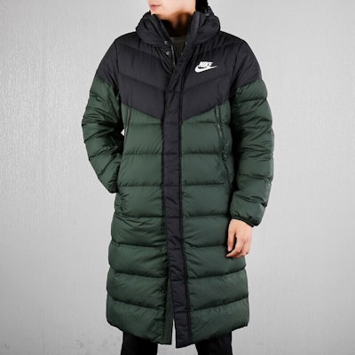 Nike Sportswear Windrunner Long Down Coat Green Winter Jacket AA8854-045 Shop Nike Sportswear Windrunner Long Down Coat Green Winter Jacket AA8854-045