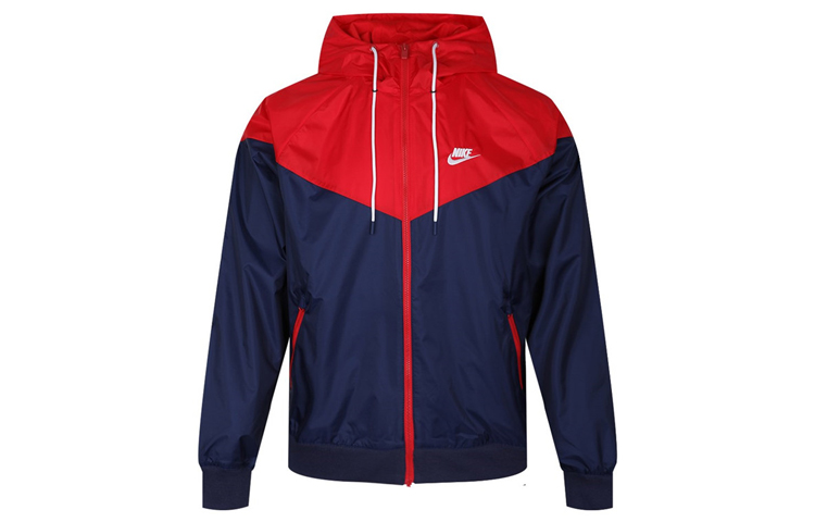 Nike Sportswear Windrunner Navy Blue Hooded Casual Jacket AR2192-410