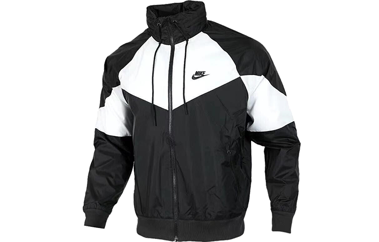 Nike Sportswear Windrunner Retro Black White Jacket with Logo Design CN8771-011