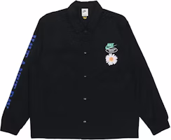 Nike SS22 Retro Embroidered Daisy Logo Black Long Sleeve Jacket for Men DM5056-010 Nike SS22 Retro Embroidered Daisy Logo Black Long Sleeve Jacket for Men DM5056-010