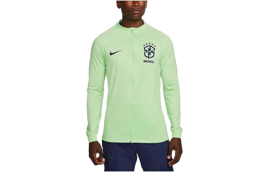 Nike SS23 Green Solid Logo Print Sports Jacket DX1950-390