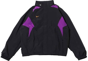 Nike SS24 Black Colorblock Hidden Hood Track Jacket Long Sleeve FN2390-011 Nike SS24 Black Colorblock Hidden Hood Track Jacket Long Sleeve FN2390-011