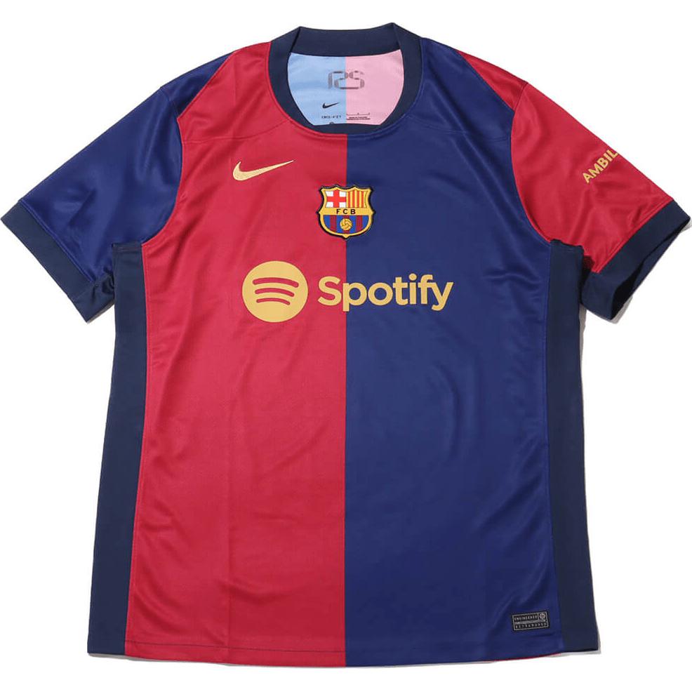 Order ナイキ SS24 FCB レッド/ブルー 半袖 サッカージャージ スタジアム ホームモデル FN8797-456