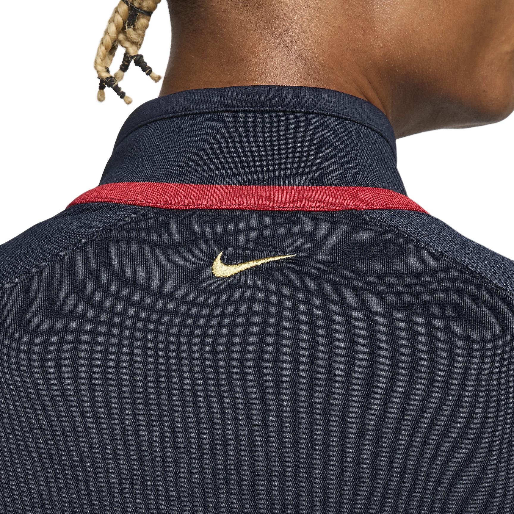 Details for Nike SS24 Jaket Pria Kobe Merah Hitam Logo Stand Collar Zip-Up FZ0937-475