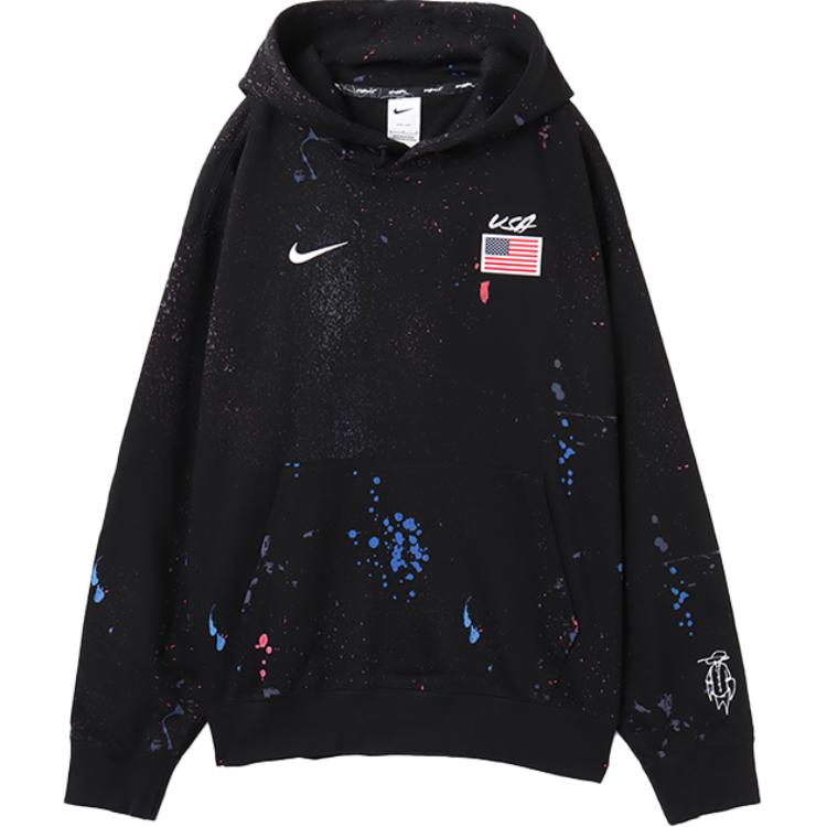 Nike SS24 USA Futura Paris Olympic Logo Hoodie Unisex Black FD7666-010 圖 2