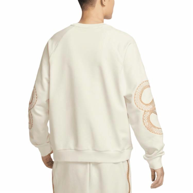 Shop Nike SS25 Year of the Mamba Kobe Series White Crewneck Sweatshirt Stylish Comfort HQ4698-133
