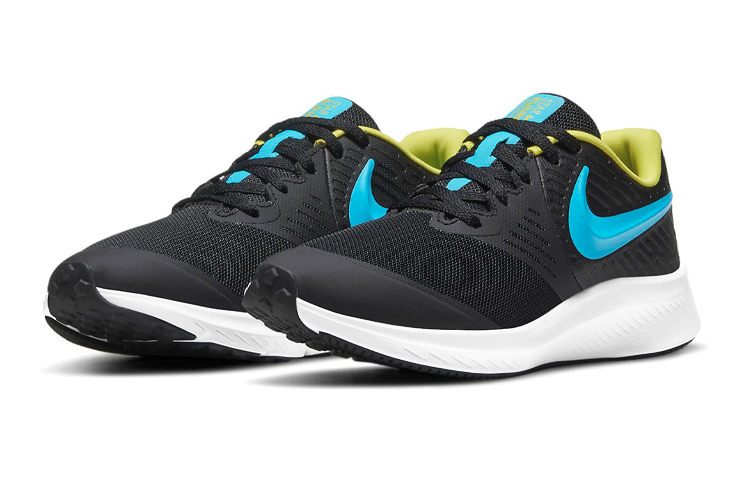 Lookbook (JR) Nike Star Runner 2 'Hitam Biru Hijau' AQ3542-012