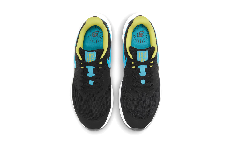 Shop (JR) Nike Star Runner 2 'Hitam Biru Hijau' AQ3542-012