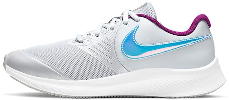 (Youth) Nike Star Runner 2 Power Shoes Grey/Purple/Laser CW3294-001 (Youth) Nike Star Runner 2 Power Shoes Grey/Purple/Laser CW3294-001