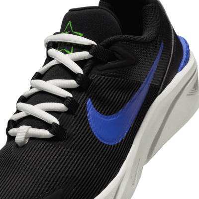 Sizing Nike Star Runner 4 Hitam/Putih/Green Strike/Biru Racer DX7615-004
