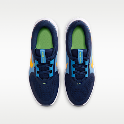 Shop Nike Star Runner 5 Midnight Navy/University Blue/Lime Blast/Laser Orange HF7004-403