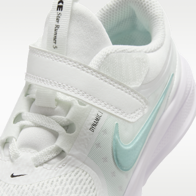 Sizing Nike Star Runner 5 白/黑/淡綠/北極綠 慢跑鞋 HF7005-104