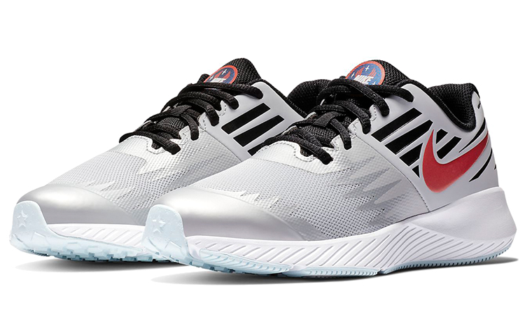 Lookbook Nike Star Runner SD 低筒 跑步鞋 GS 銀灰黑