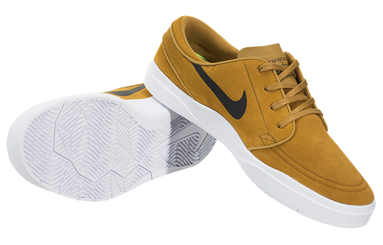 Shop Nike SB Zoom Stefan Janoski 輕便透氣 低筒休閒板鞋 黃色