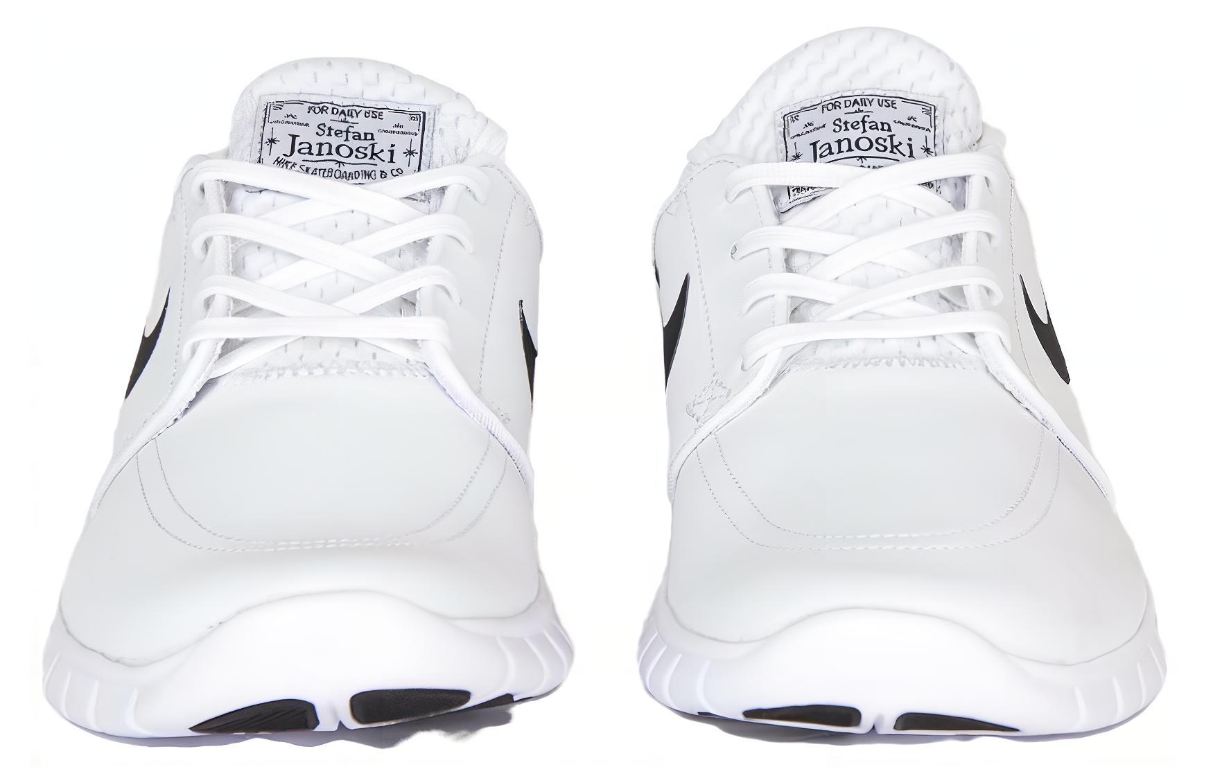 Shop Nike Stefan Janoski Max Leder ''Weiß'' sneakers. 685299-100