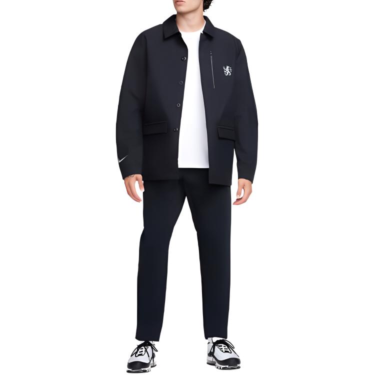 Shop 耐克Storm-FIT切尔西防风夹克黑色长袖休闲外套 FB2144-010
