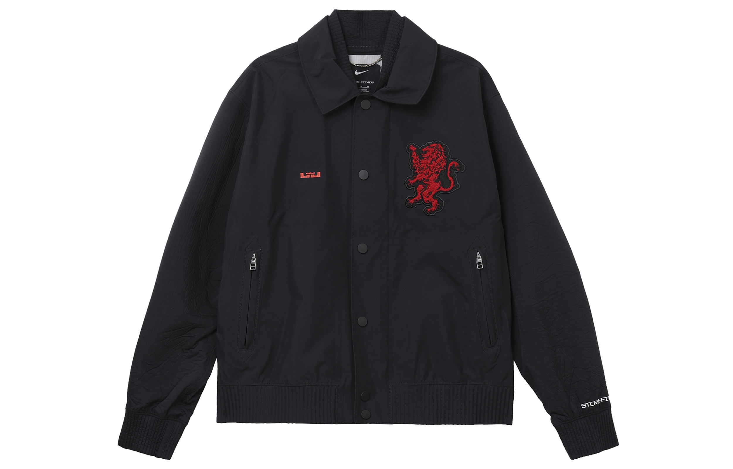 Order Nike Storm-FIT LeBron ADV Jaket Hitam Embroidered Tahan Angin & Air Lelaki. FB7126-010