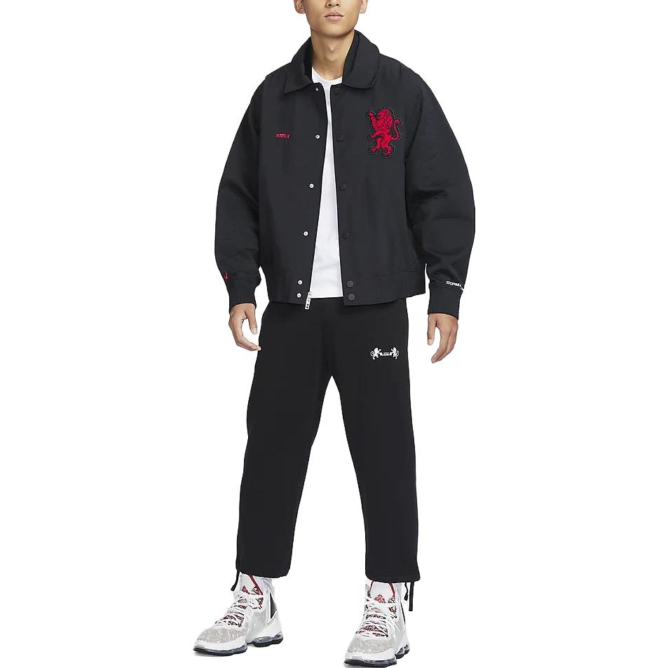 Shop Nike Storm-FIT LeBron ADV Jaket Hitam Embroidered Tahan Angin & Air Lelaki. FB7126-010
